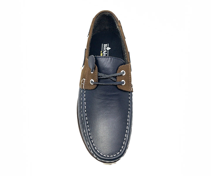 Zapato mocasín Apache para hombre color azul bisone - 935
