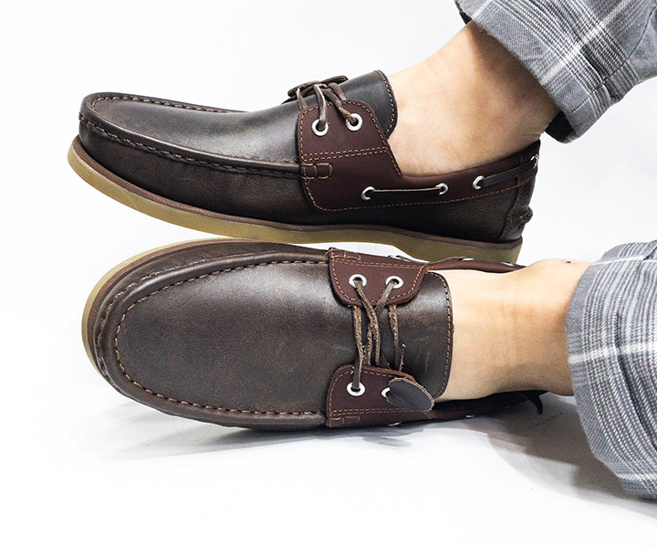 Zapato mocasín Apache para hombre color café otoño  - 927