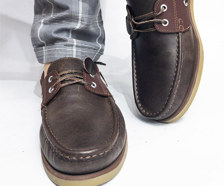 Zapato mocasín Apache para hombre color café otoño  - 928