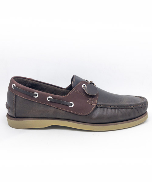 Zapato mocasín Apache para hombre color café otoño 