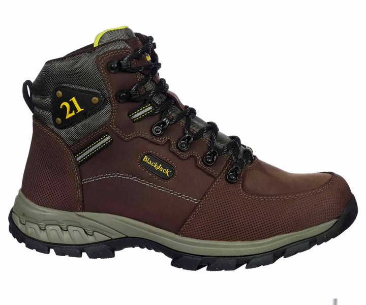 Bota Outdoor Nápoles color café rojizo para hombre - 344