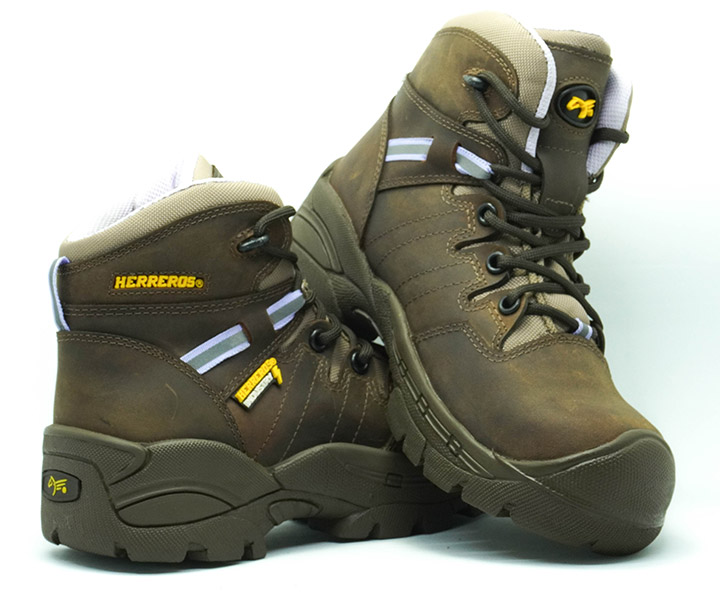 Bota de seguridad fenix color café para mujer - 1079