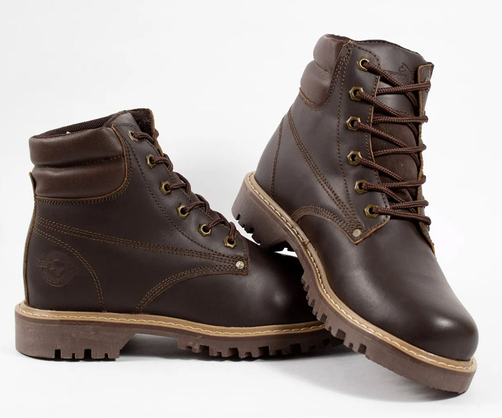 Bota industrial Tauro sin puntera color Café para hombre - 489
