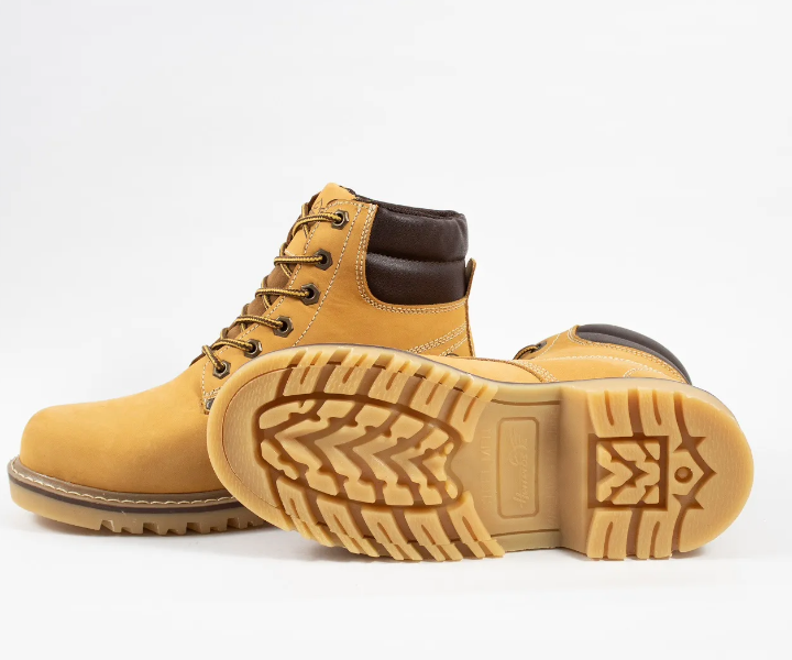 Bota industrial Tauro sin puntera color oro para hombre - 804