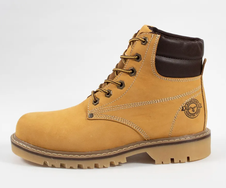 Bota industrial Tauro sin puntera color oro para hombre - 806