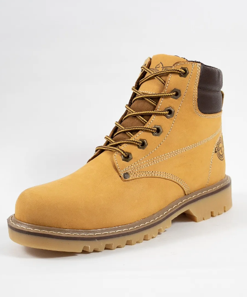 Bota industrial Tauro sin puntera color oro para hombre